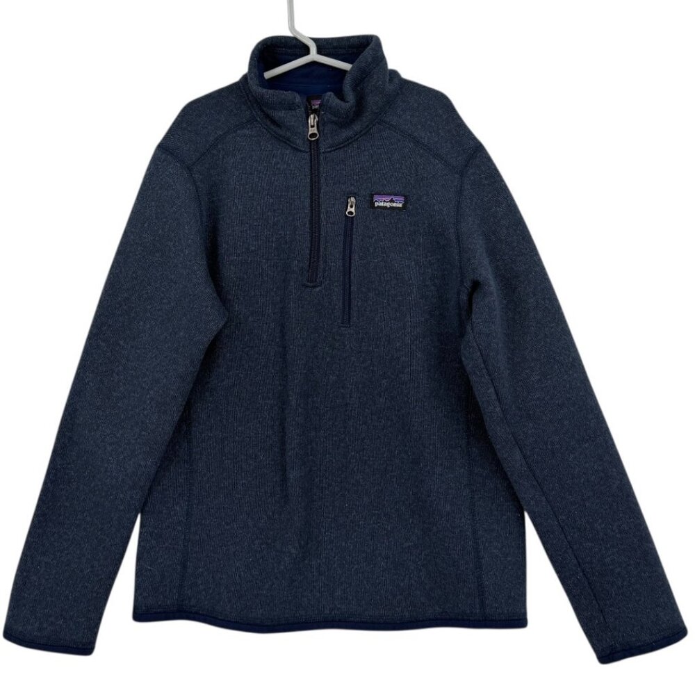 Patagonia Kids Half-Zip Fleece Pullover Navy Blue‎ M/10